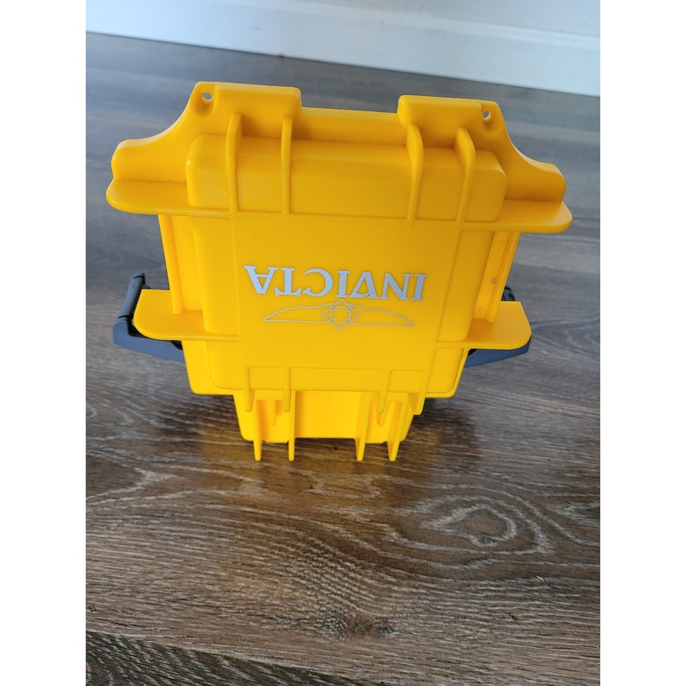 Invicta Watch Box‎ Yellow Hard Protective Case Storage Display Container #2 - Picture 2 of 4